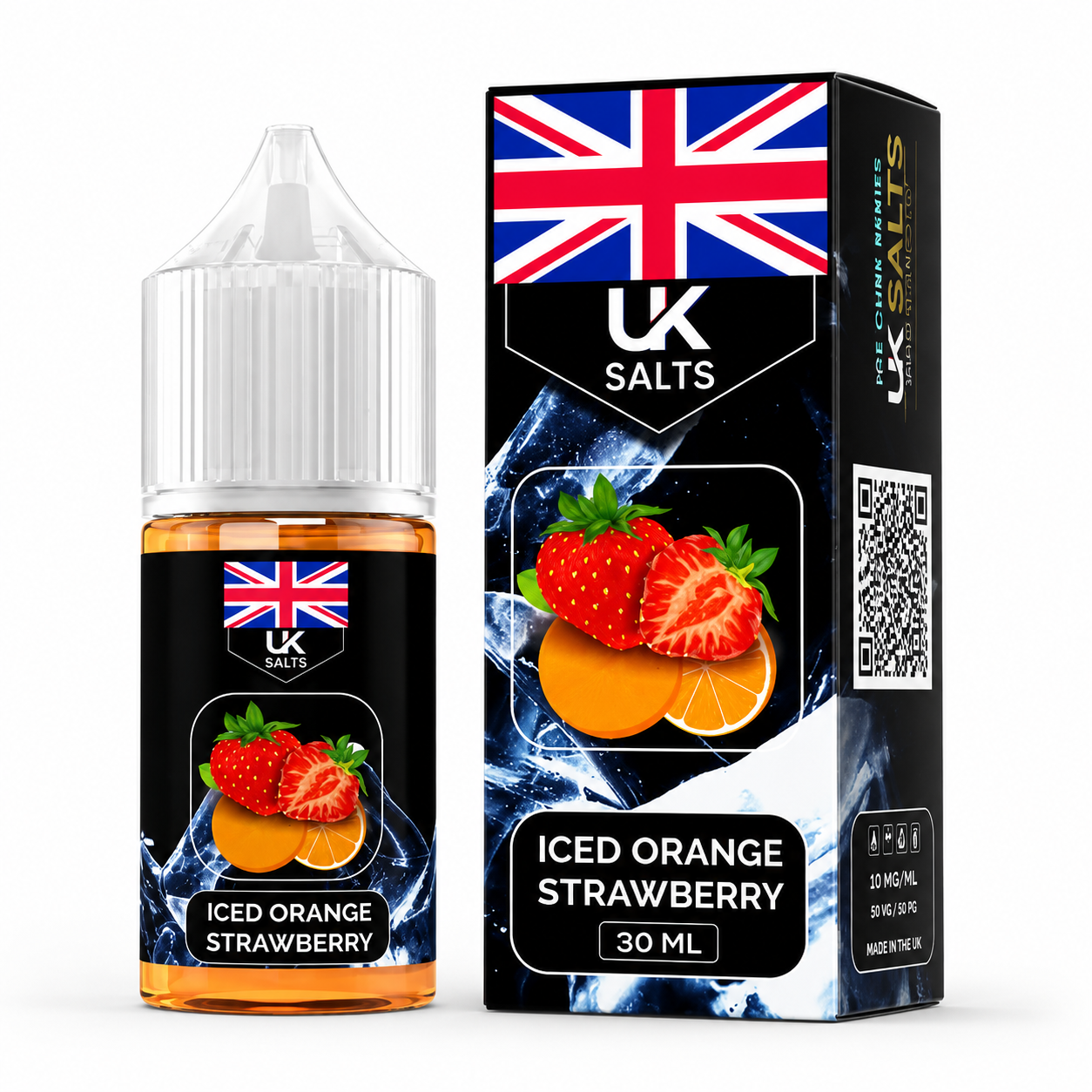 UK Salts Iced Orange & Strawberry 30ml